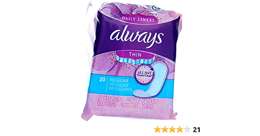 Always Pantiliners Thin 20ct
